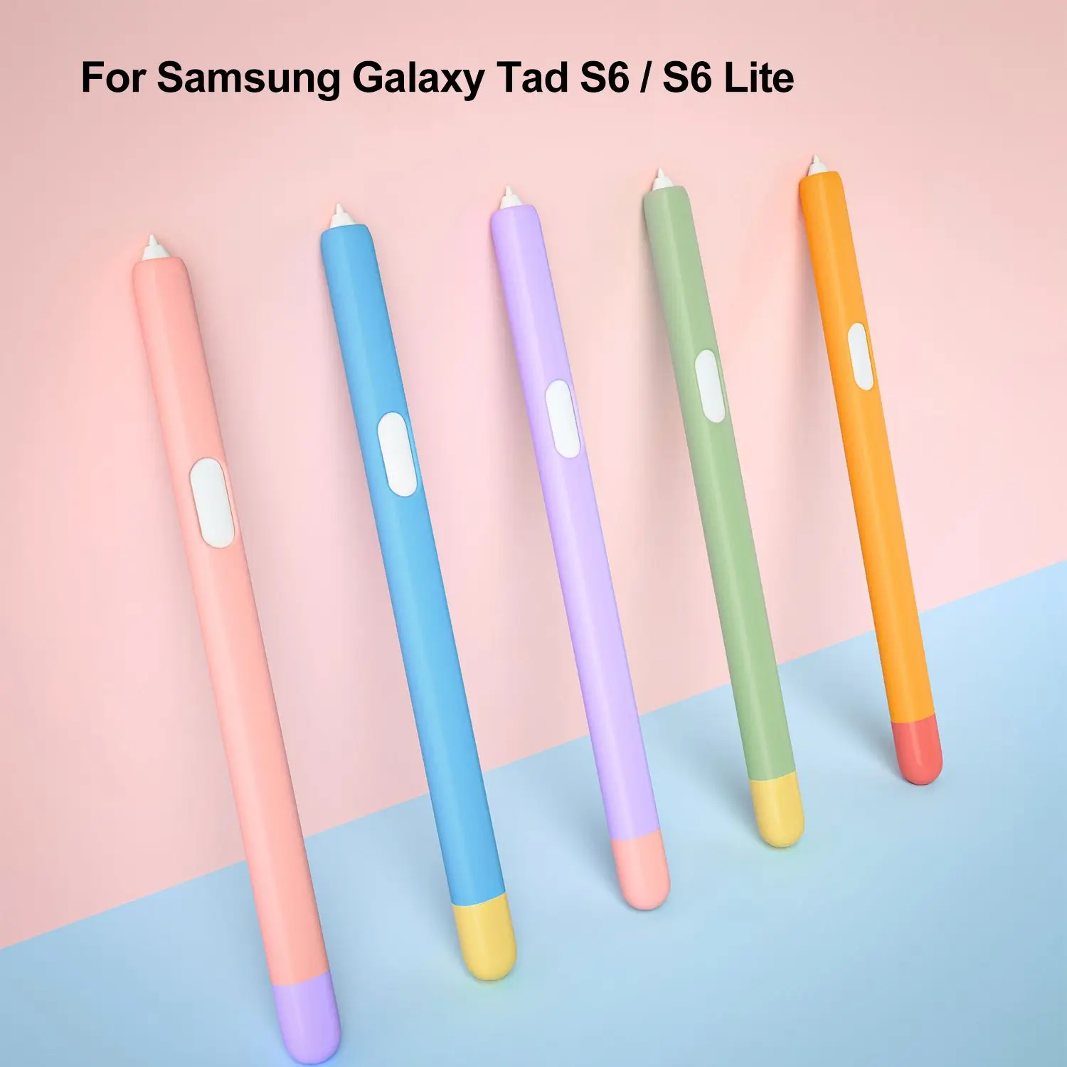 Мягкий силиконовый чехол для Samsung Galaxy Tab S6 LITE S-Pen Nib карамельного цвета