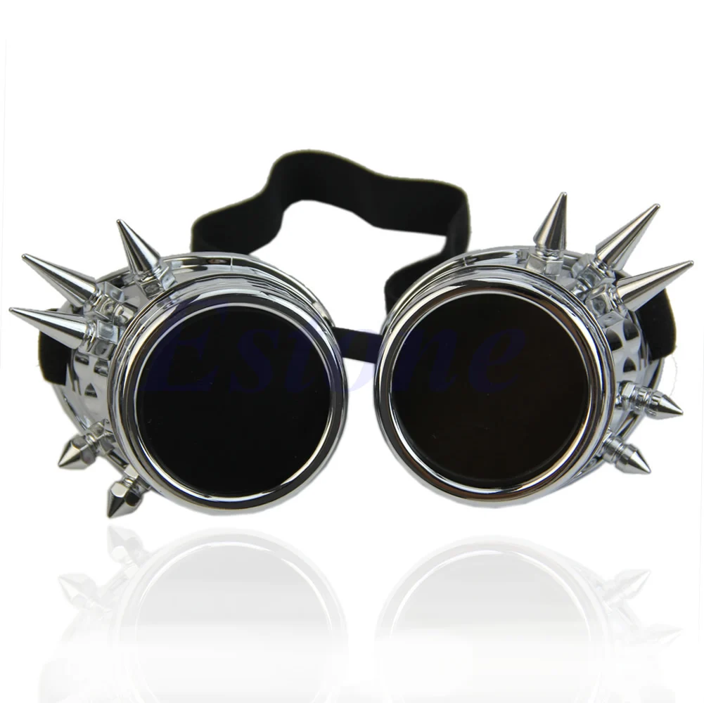 Сварочный круглый Sony Cyber очки в готическом стиле, с заклепками, в стиле стимпанк Косплэй антикварная вещь, викторианский Спайк MAR21_15