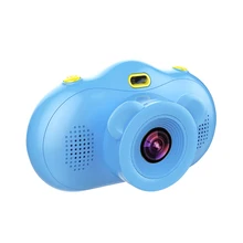 Детская мини-камера 2," с сенсорным двойным объективом Full HD 1080 P, Детская цифровая камера с поддержкой видеозаписи для детей, подарок на день рождения