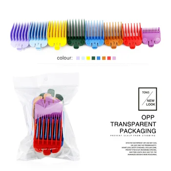 

8 Pcs Limit Comb Cutting Guide Combs Universal Attachment Size 3/6/10/13/16/19/22/25mm Barber Replacement Styling Accessories