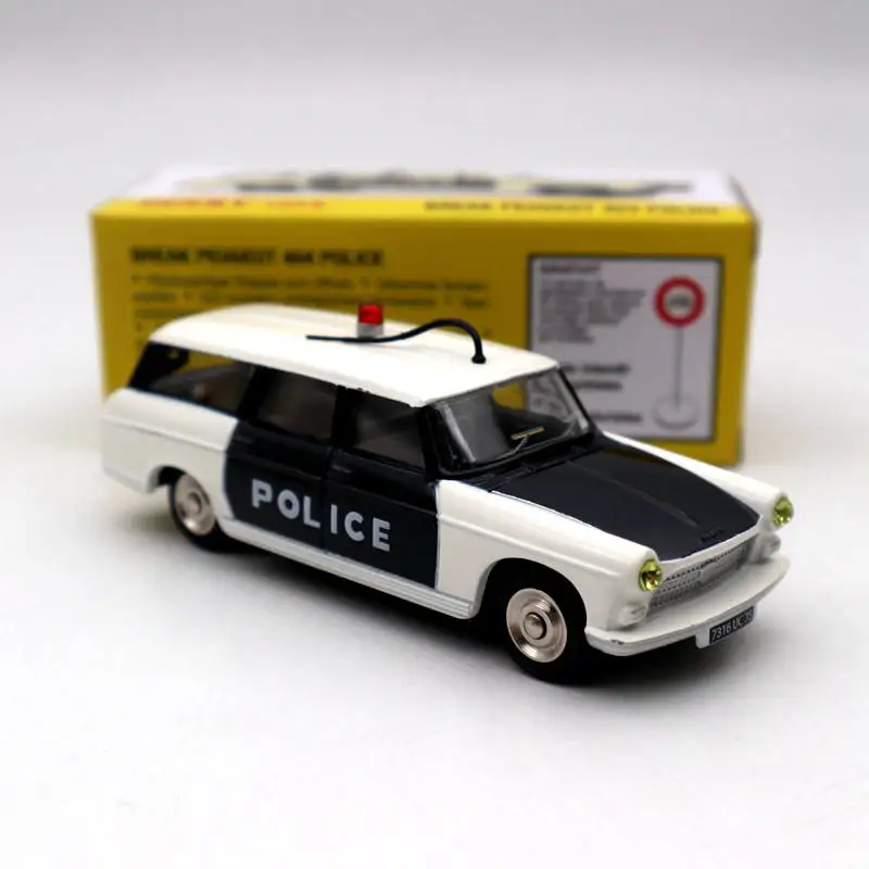 Atlas 1:43 Dinky игрушки 1429 BREAK PEUGEOT 404 полиция миниатюры литые модели Коллекция