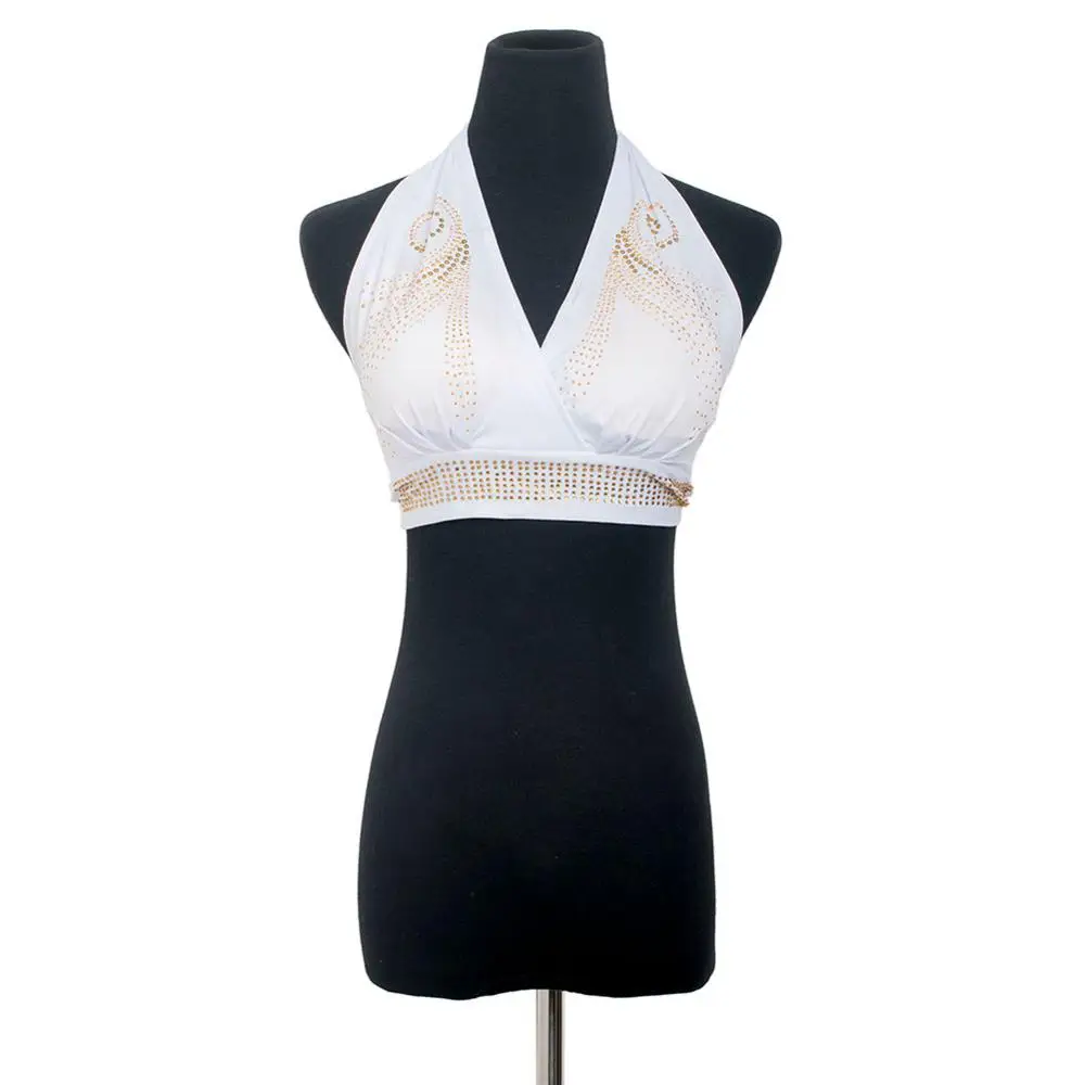 

bellydnace bra Sling beaded bra Belly dance top V neck Professional Expansion Bellydance Performance Costume 2037