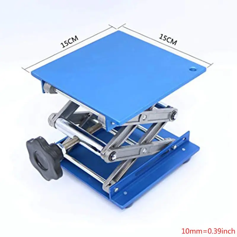 

Adjustable Lifting Platform Lab Jack Aluminum Oxidation Stand Rack Scissor Lab