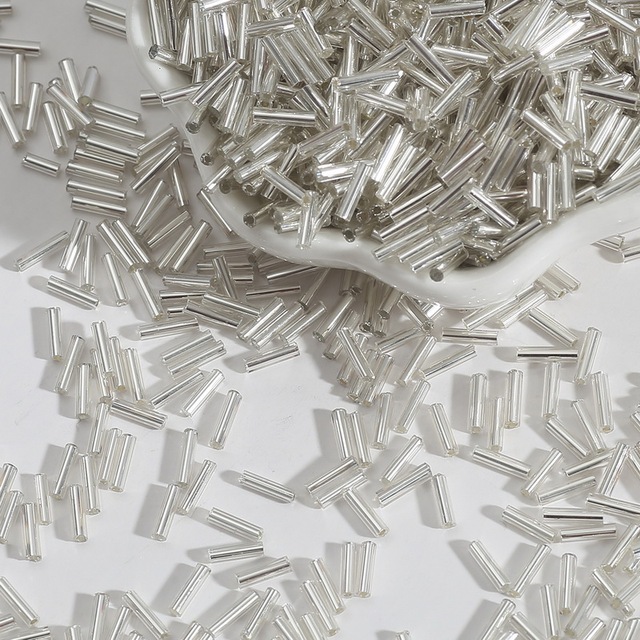 2x7mm Austria Crystal Tube Glass Beads Spacer Seed Beads For Jewelry Making DIY Necklace Bracelet