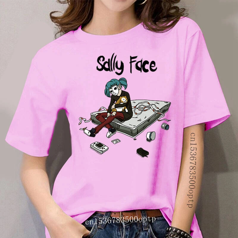 サリー顔ゲーム手紙ユニセックスtシャツ女性プリント夏の原宿半袖ヒップホップサリー顔女性のtシャツ T Shirts Aliexpress