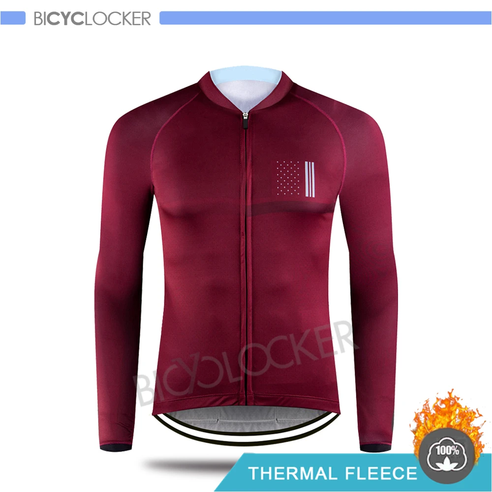 Cycling Jerseys Профессиональная команда, одежда для велоспорта, зимняя куртка, Мужская футболка с длинным рукавом, комплект, Ropa De Ciclismo Invierno Hombre, термо флис - Цвет: Cycling Jerseys