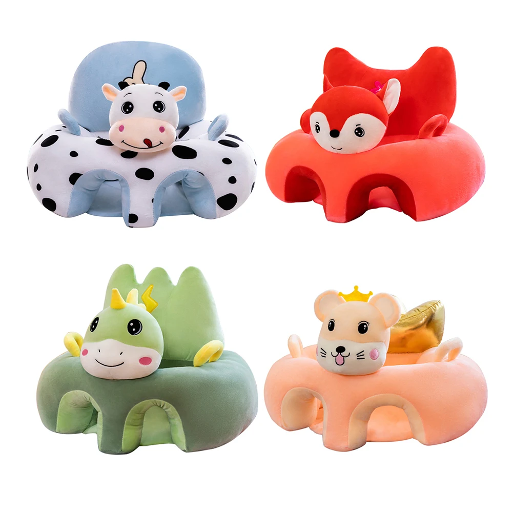 

Cute Cartoon Baby Sofa Cover Learning to Sit Seat Feeding Chair Case Kids Baby Sofa Skin Infant Baby Seat Sofa without Cotton