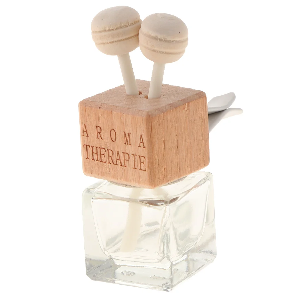 Car Air Freshener Glass Bottle For Essential Oils Car Perfume Bottle Pendant