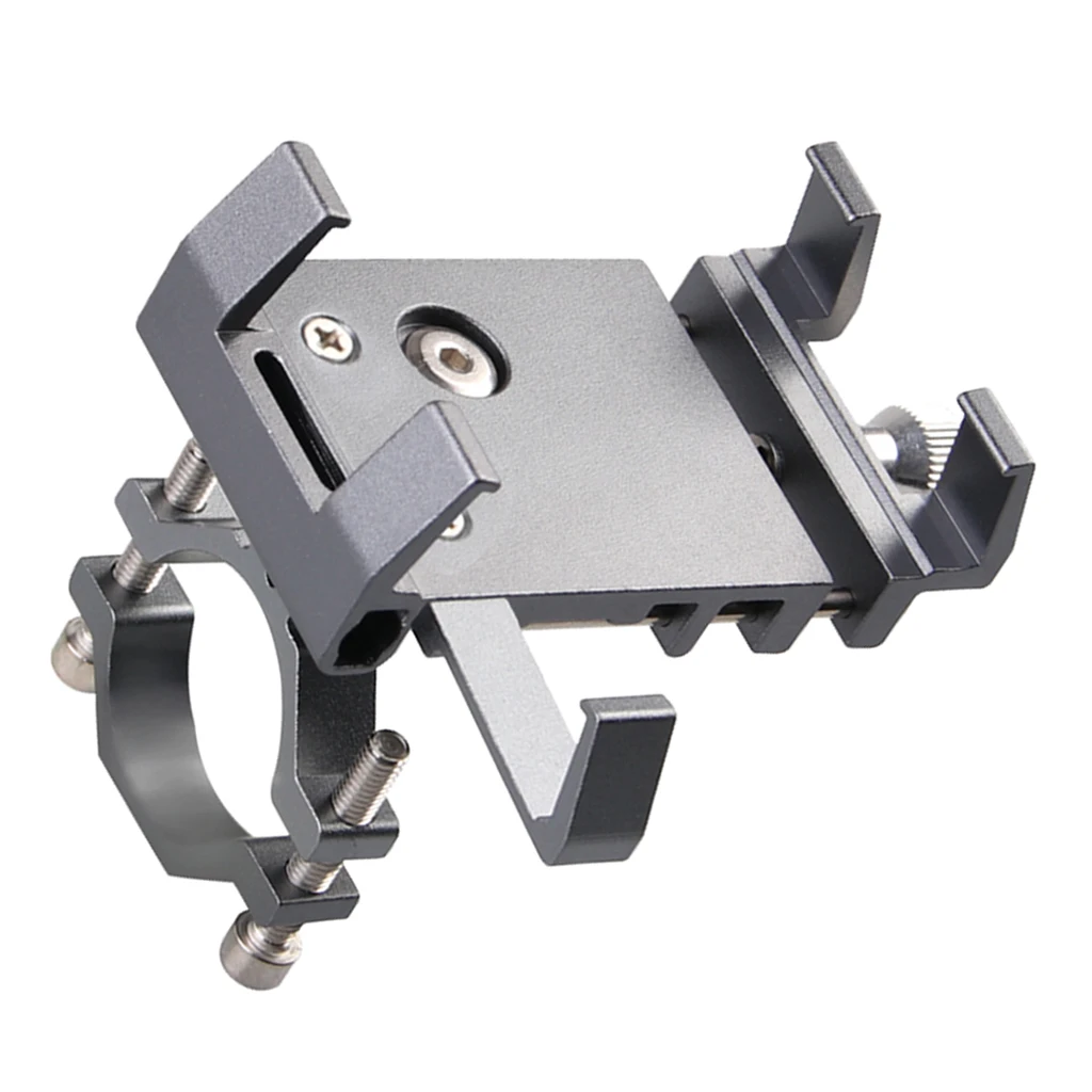 Scooter Phone Bracket Rack Mobile Phone GPS Case Accessories Cell Phone Holder Handlebar Mount Adjustable for Motorcycle Bicycle