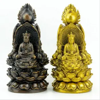 

Pure bronze exquisite works, archaize the western three sacred Buddha to the three sides of the Buddha.