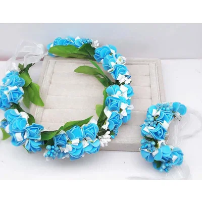NO.9 wreath Бохо цветок цветочные повязки венок-Корона Свадьба наручные праздничные Вечерние - Цвет: NO.9 wreath