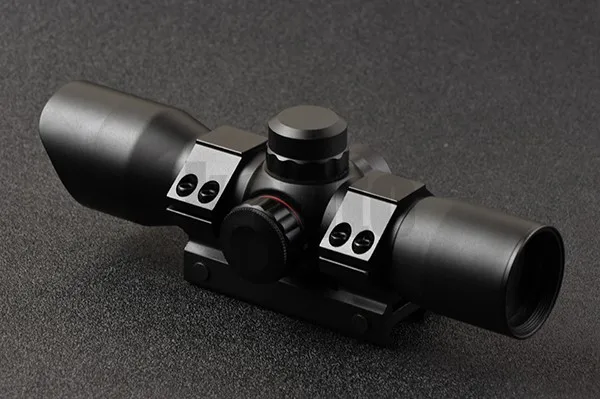 

hunting 1x30 green red dot sight scope with picatinny rail mount ring quick open cover R9113