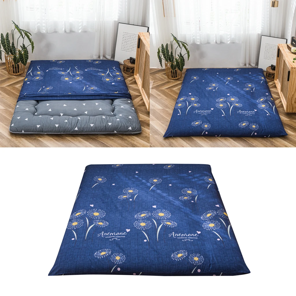 Dust-proof Machine Washable Tatami Mattress Bedspread Cover Floor Mat Covers 