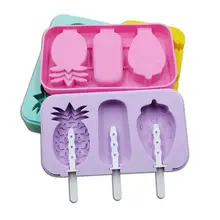 Силиконовая форма льда для мороженого с крышкой, инструменты для украшения торта, домашний кухонный гаджет, самодельные формы для мороженого