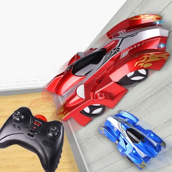 

Wall Climbing Cars RC PowerLead Page Remote Control Anti Gravity Ceiling Racing Car LED Lights 360 Rotating Stunt Toys
