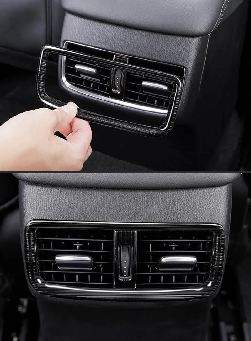 Для Mazda 6 Atenza-Н. В. Автомобильный Стайлинг ABS задний Кондиционер Выход декоративный блесток задняя розетка рамка палка аксессуар
