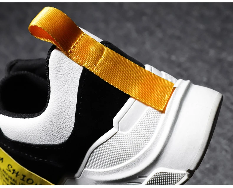 Breathable air mesh sneakers anti-slip waterproof PU shallow vulcanize shoes  lace-up wear-resistant chunkey shoes, balck white patchwork outdoor sports shoes (5)