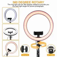Aliexpress - 10″ Selfie Ring Light with Remote Control 16-Color Camera Ring Light with Phone Holder and Tripod for Live Stream TikTok