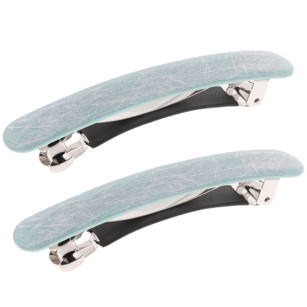 2Pcs Fashion Vintage Hair Clips for Women Hair Barrette French Acetate Hair Styling Accessories Automatic Hairpin 