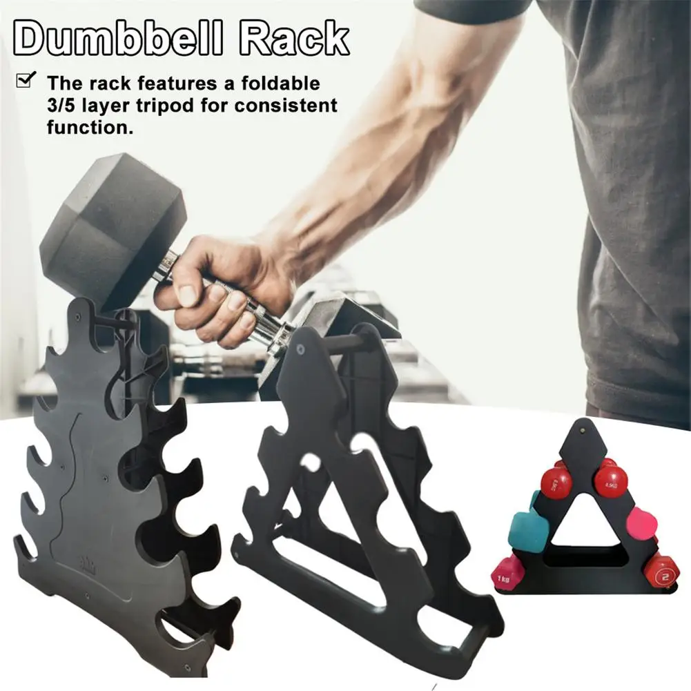 Weight Rack For Dumbbells Rack Multifunctional 3/5 Layer Rugged Dumbbell Holder For Household Use Dumbell Stand