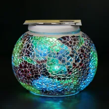 Солнечная стеклянная Солнечная баня наружный садовый светильник для газона Праздничный Цвет мигающее украшение Ландшафтная лампа