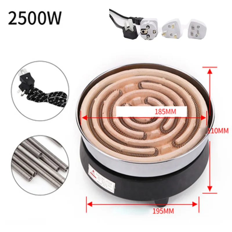220V Kitchen Lab mini Electric stove electric household furnace thermostat hot milk cooker travel Hot Plate Hot Cook Heater