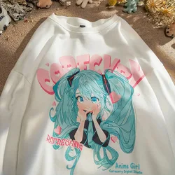 Bidimensional japonês novo dos desenhos animados anime suéter masculino feminino outono maré nacional moda selvagem solto casaco casal camisola maré