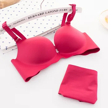 

Women Sexy Bra Set Push Up Bra Set Summer Thick Underwear Bra and Briefs Set