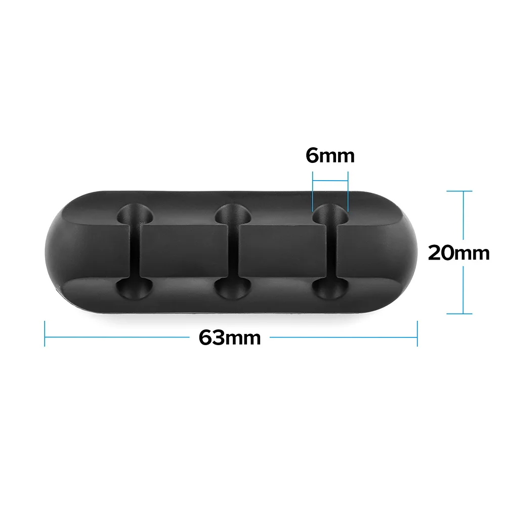 Geartronics Кабельный органайзер силиконовый usb-кабель сматыватель гибкий кабель управления кабель с зажимами держатель для наушников для мыши