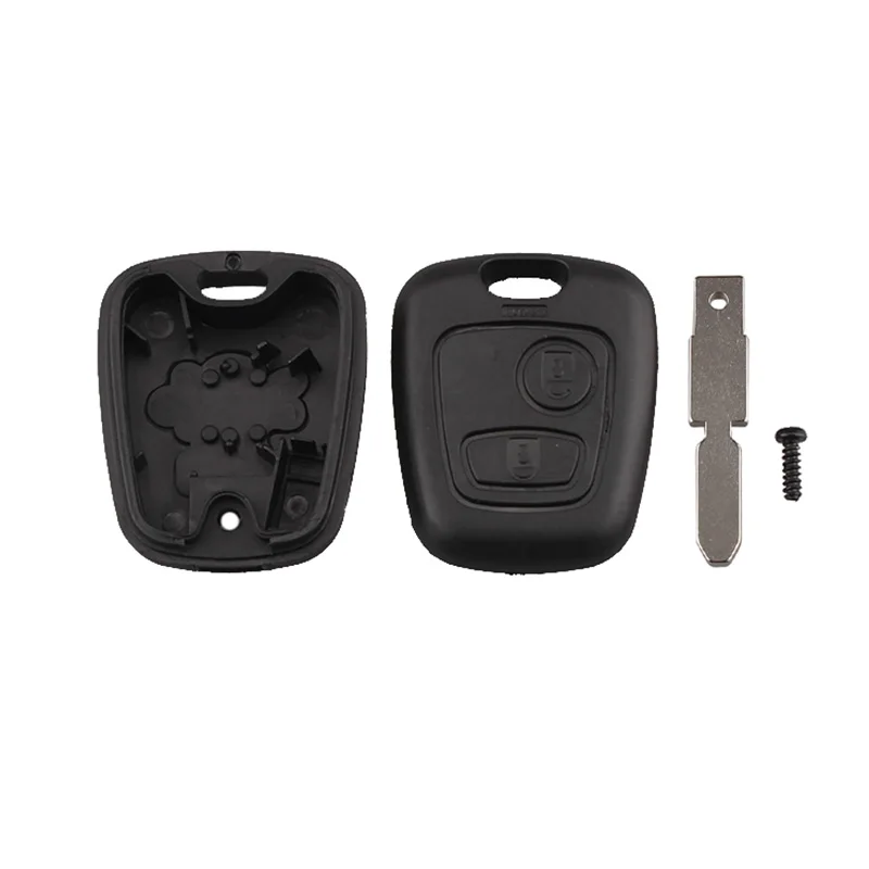 QWMEND 2 кнопки смарт Автомобильный ключ оболочка для Citroen C1 C4 Peugeot 106 107 207 307 407 206 306 406
