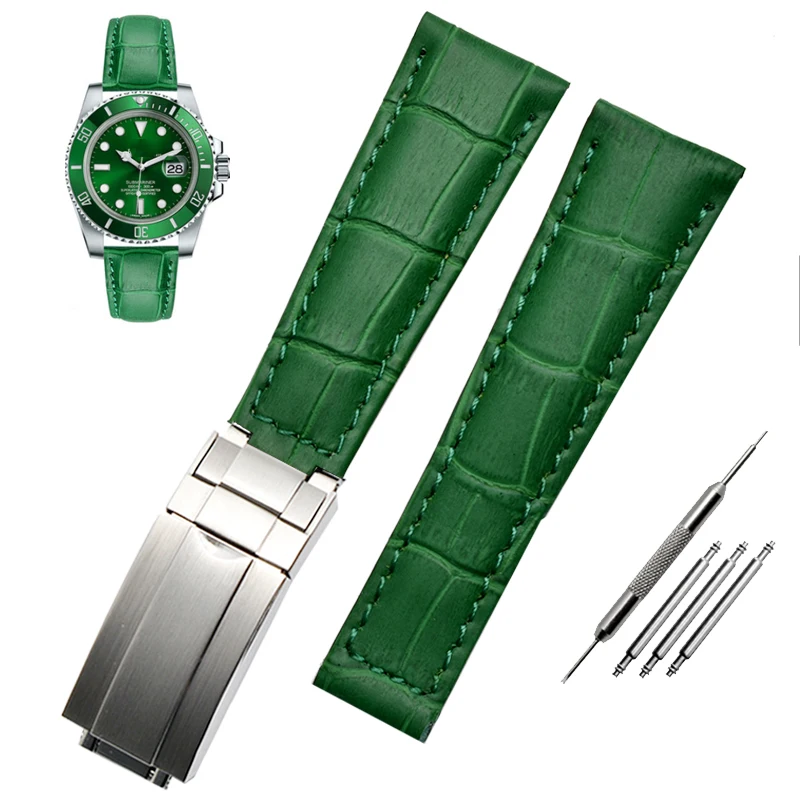 

curved end Genuine leather bracelet men's watchband for tissot T035 watch strap20mm 30mmwristwatches band butterfly clasp