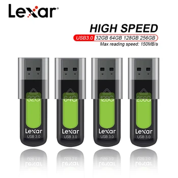 

Lexar S57 USB 3.0 Flash Drive 128GB 256GB Max Speed 150MB/S 32GB 64GB Pendrive Mini U Disk Memory Stick For PC And Mac Systems