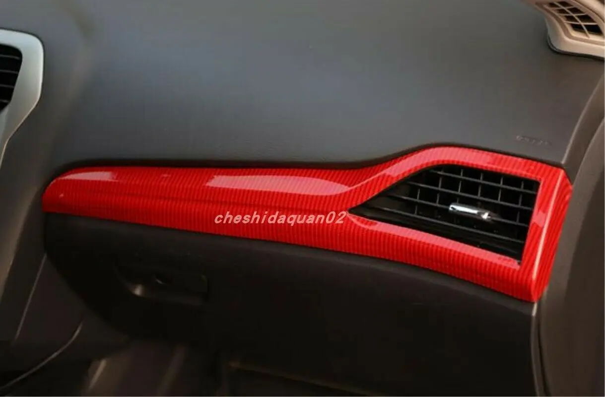 For Ford Fusion Mondeo 2013 High quality Red Carbon fiber Car Interior kit Cover Trim