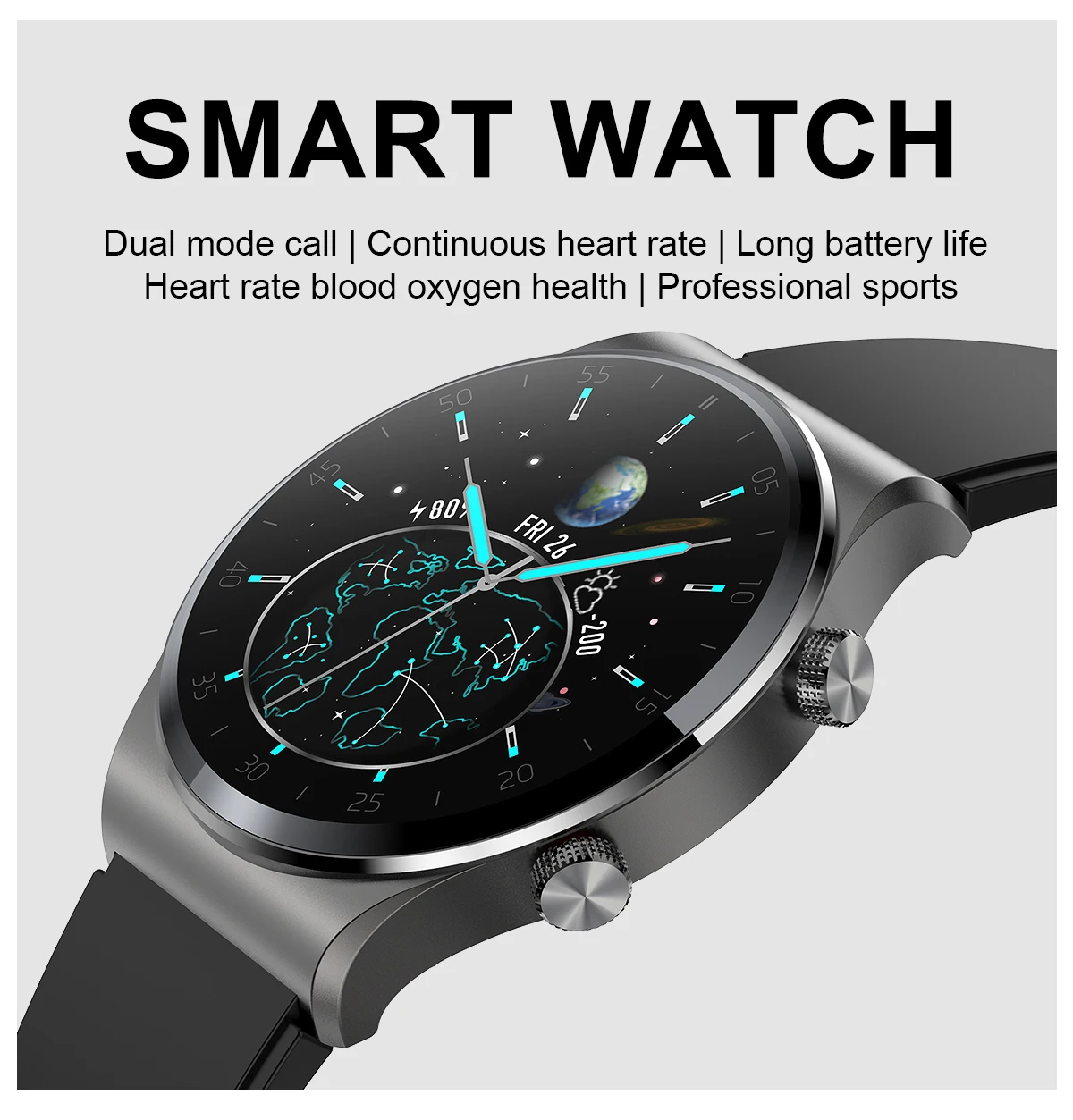 Smart Watch Men 1.28 inch Full Touch Screen IP68 Waterproof Bluetooth 5.0 Sport Fitness Tracker Smartwatch For Samsung /iOS iPhone 1 Hac8dce56f2a34fb48d8c5f9d83b57e7fB