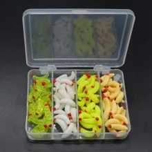 Рыболовные снасти рыболовные принадлежности 100 в коробке Mealworm Maggots Bionic Приманка Мягкая приманка