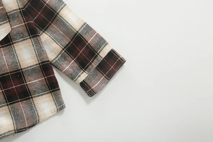 WEPBEL/комплекты детской одежды для мальчиков осенне-зимний комплект из 3 предметов: кардиган с длинными рукавами+ рубашка в клетку+ штаны детская одежда