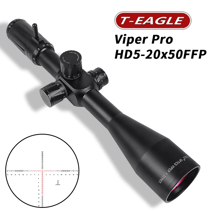 Viper Pro HD 5-20X50 FFP прицел длинный диапазон первый фокальный самолет стрельба Riflescope Mil точка сетка параллакса фокус охотничьи прицелы