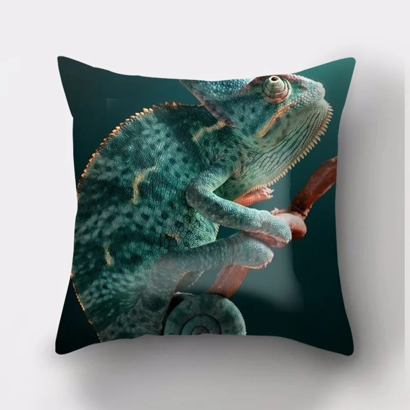 

chameleon pattern Cotton polyester Throw Pillow case Hot New Fashion