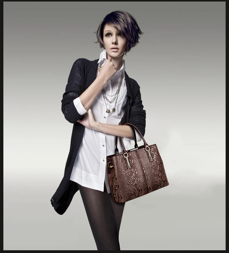 Змеиный узор роскошные сумки женские сумки дизайнерские женские сумки на плечо кожаная сумка через плечо, Bolsa Feminina sac основной