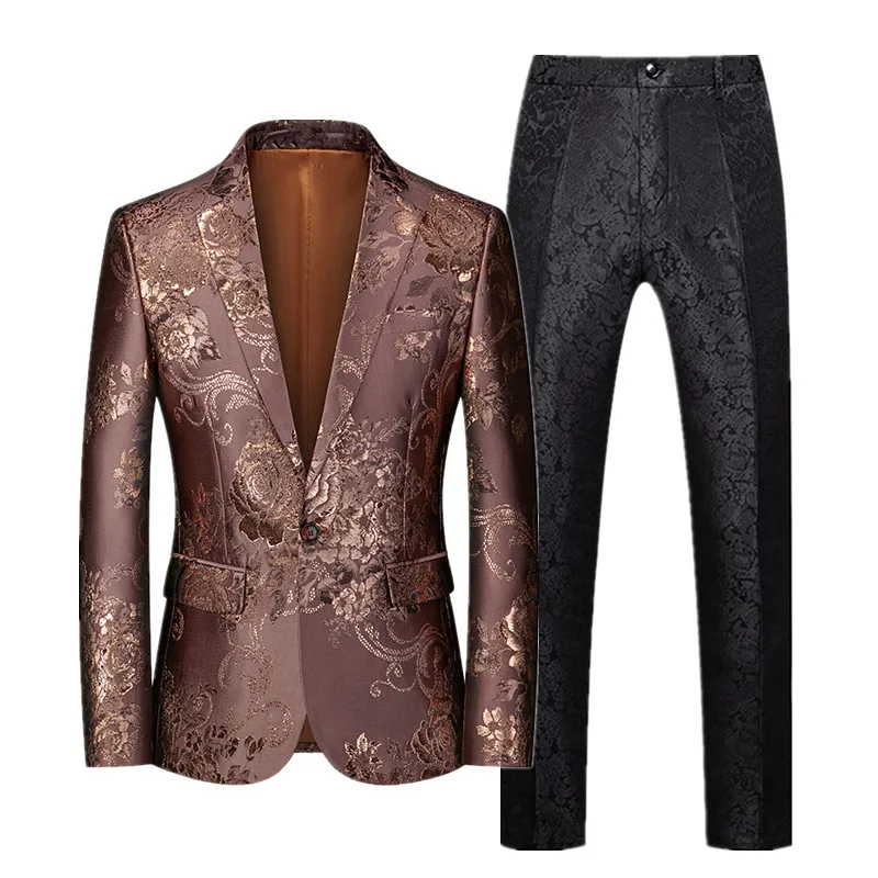 STAR 2/2mmHネックジッパレス フルスーツ☆カスタムオーダー料込 Luxury Men Brand Suit 2-Piece, Wedding Party Blazer and