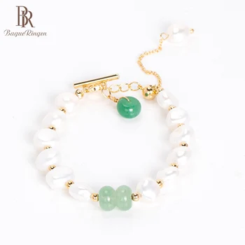

Bague Ringen Geometry Silver 925 Jewelry Natural Freshwater Pearl Bracelet for Women Round Gemstones Fewelry Female Dating Gift