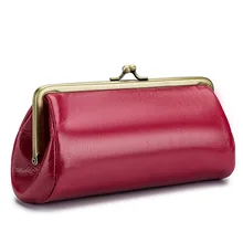 

Simple Design Large Capacity Genuine Top Layer Cow Leather Multi-Function Fine Workmanship Elegant Lady Clutch Bags Handbags