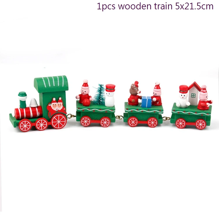 train style 4 QIFU рождественские украшения в виде поезда для дома Navidad рождественские украшения для стола новогодние подарки - Цвет: train style 4