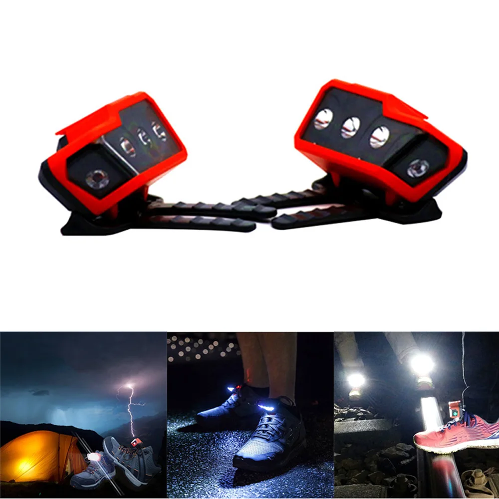 

LED Running Outdoor Mini Flashing Torch Night Walking Safety Camping Warning Light Lamp for Shoes waterproof convenient