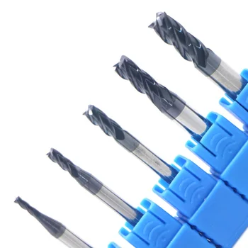 

5x End Mill Tungsten Carbide Straight Shank Nitrogen Coating Metalworking Flat