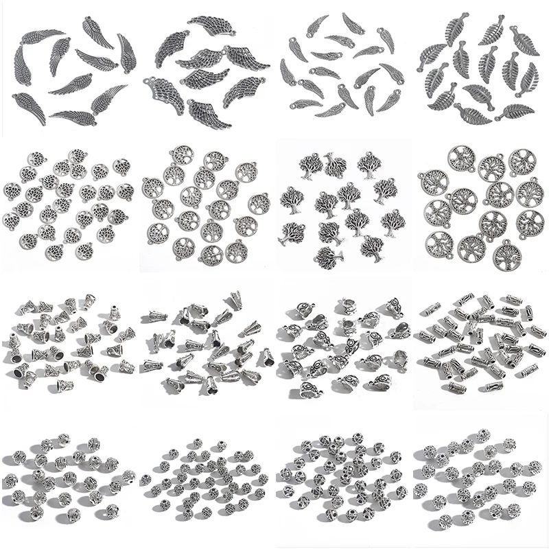 22 стиля металлические бусины из сплава свободный браслет с бусинами для