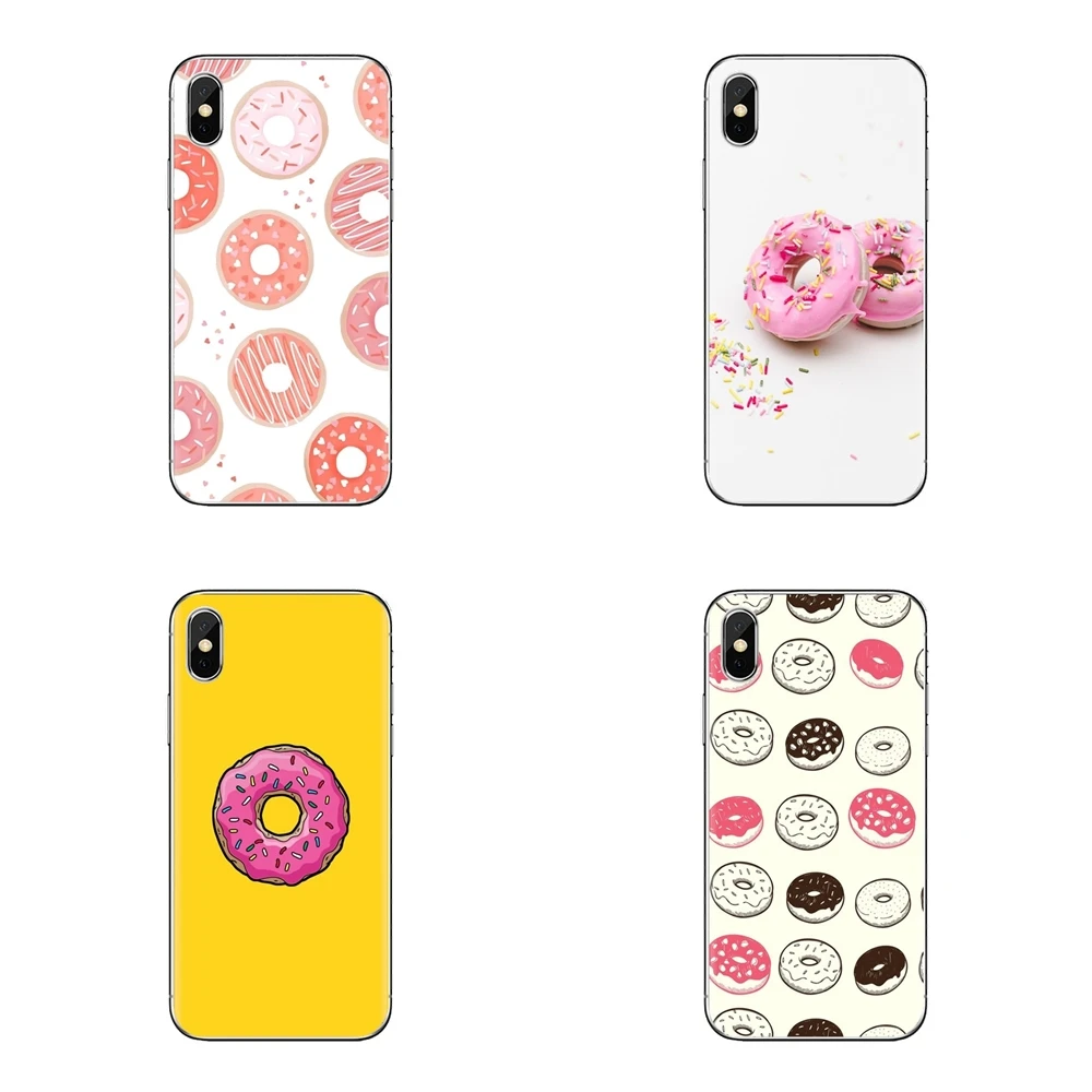 Пончики для iPod Touch Apple iPhone 4 4s 5 5S SE 5C 6 6S 7 8 X XR XS Plus MAX мягкие прозрачные чехлы |