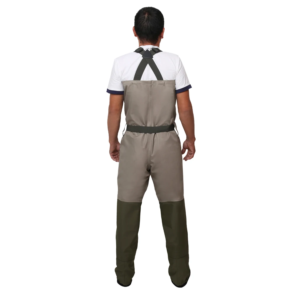 5-Ply Zippered Durable Breathable Stocking Foot Chest Wader for Men and Women River Waders for Duck Hunting Fly Fishing