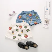 Детская одежда для мужчин и женщин; Детские шорты в Корейском стиле; Новинка года; летние детские ковбойские брюки с рисунком; N335