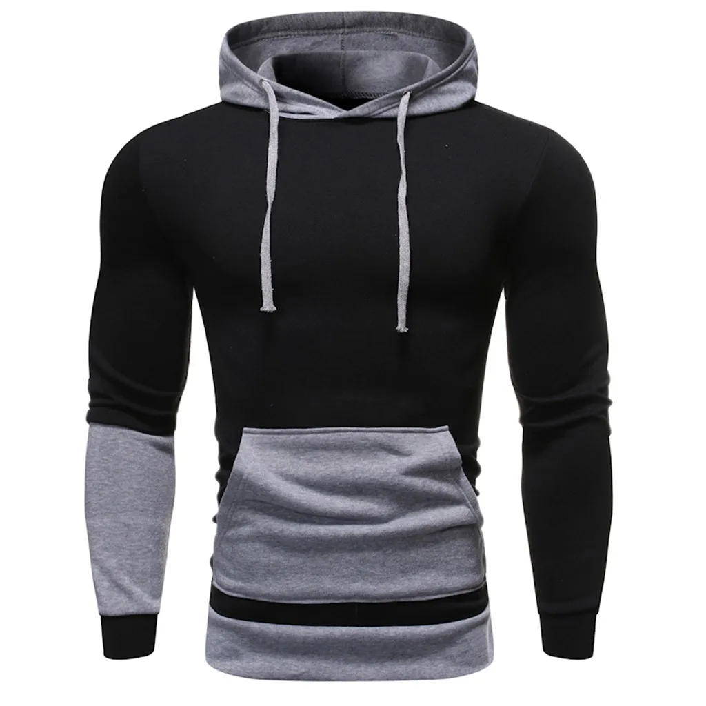 Vete для мужчин t femme мужские толстовки осень зима длинный рукав с капюшоном Slim Fit мужской свитер с капюшоном верхняя одежда с рисунком Топы Блузка